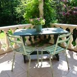 Set of 2 Art Prog metal garden chairs