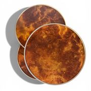 Coffee Table with 3 Platforms in Elm Burl - Maria Pergay