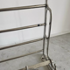 Vintage coat rack, chromed metal, art deco cloakroom