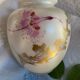 Hand-painted pearlescent porcelain vase