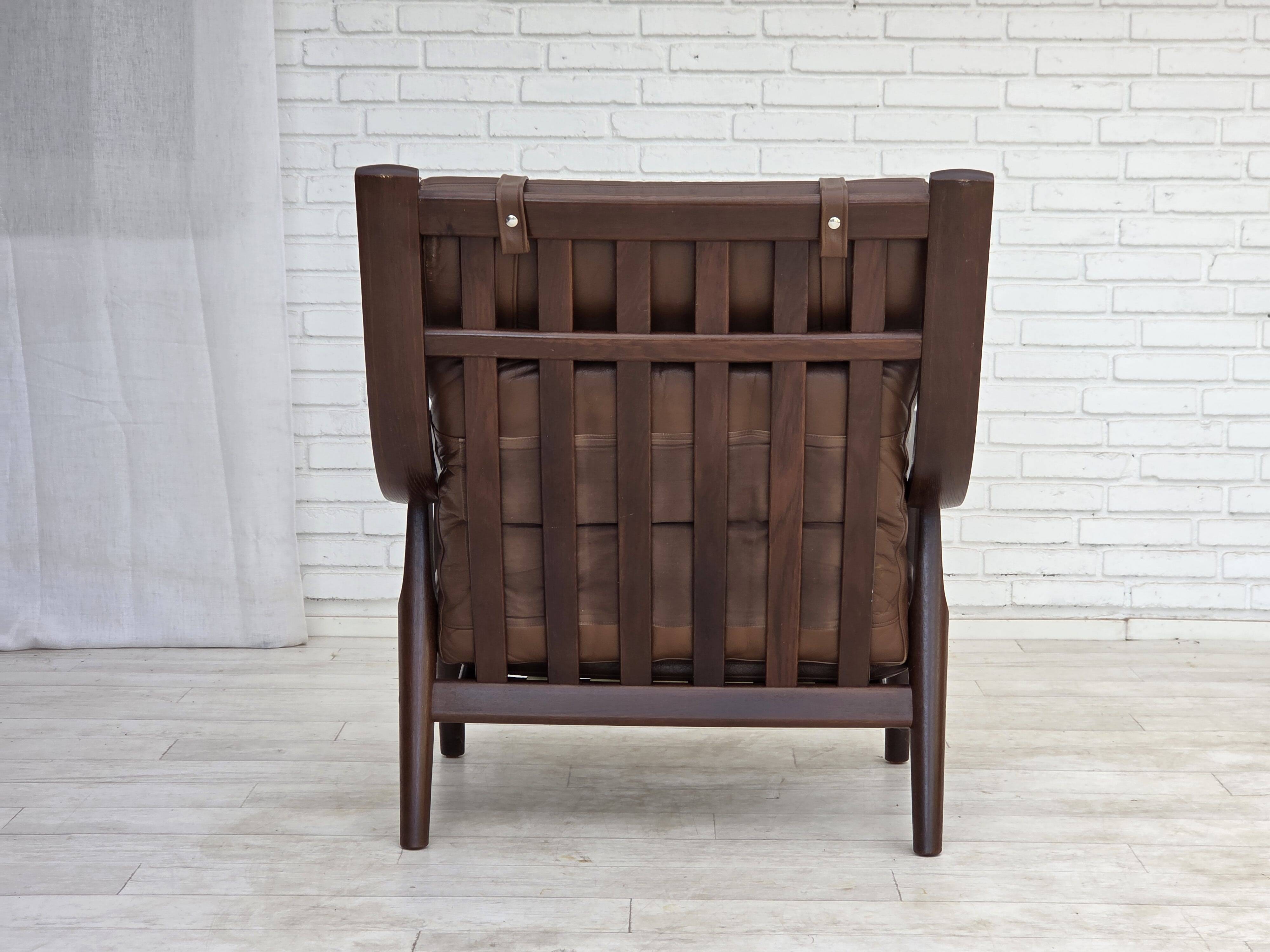 1970s, Danish design by H.J.Wegner, highback armchair, model GE530.