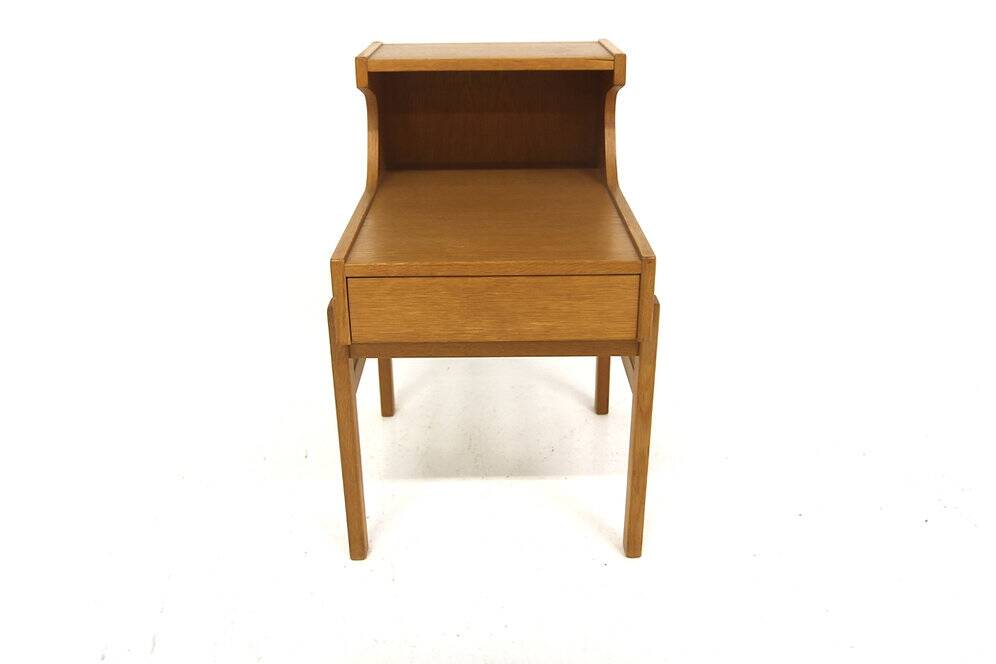 Scandinavian oak bedside table, Gustavssons Möbelfabrik, Sweden, 1960