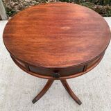 English style round side table lion claw 60cm