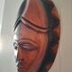 Masque africain en bois art tribal