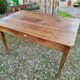 Antique farmers table French kitchen table walnut