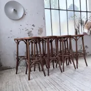 Set of 8 bistro-style bar stools Baumann.