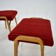 1960s Ludvik Volak beech stools by Drevopodnik Holesov, Czechoslovakia
