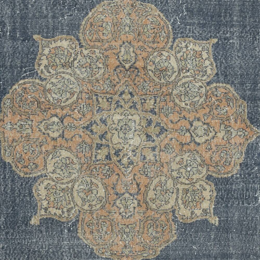 Vintage Handmade Wool Large Area Rug, One of a kind Turkish Carpet