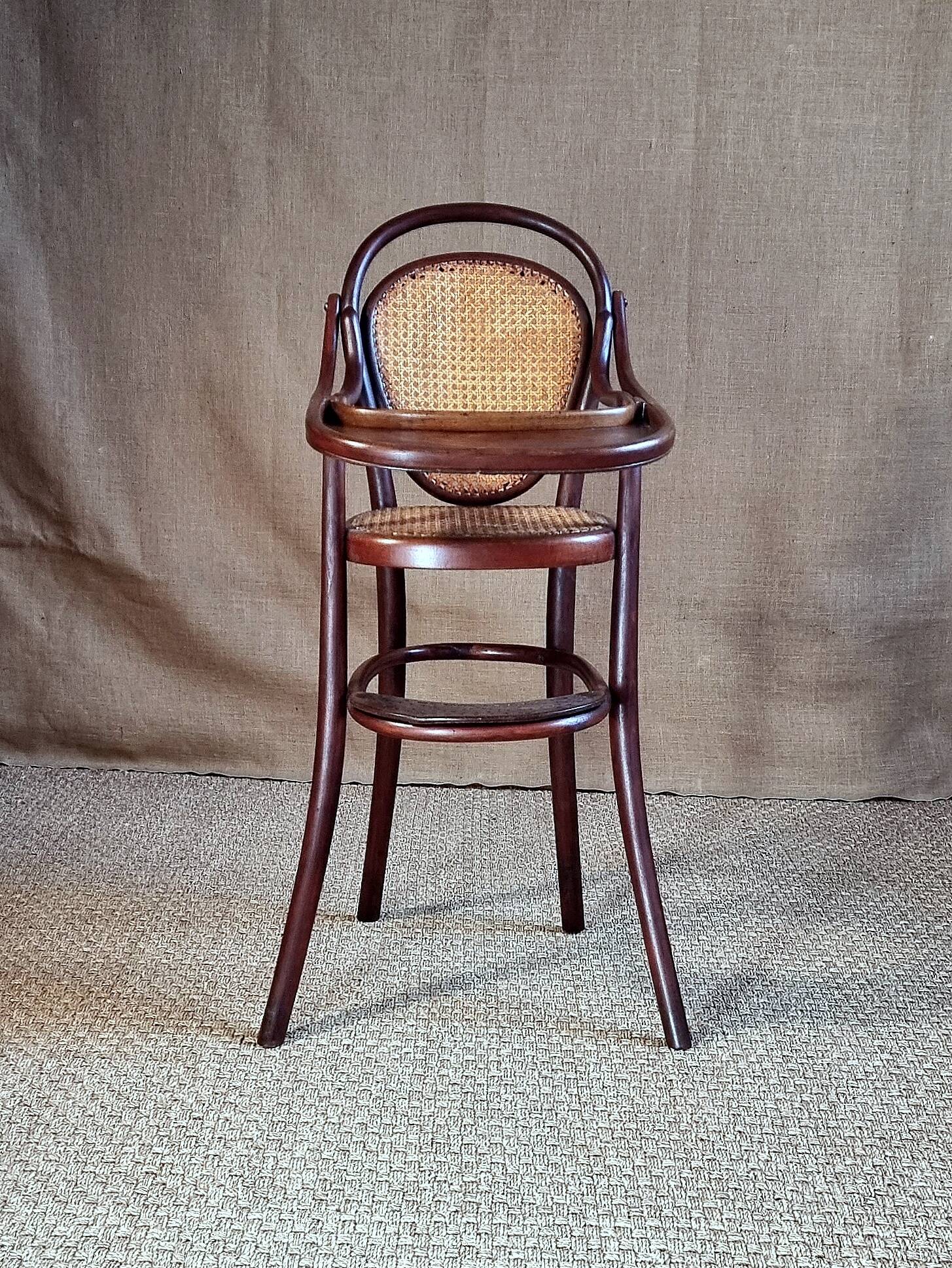 Thonet baby and child high chair, circa 1900-1910