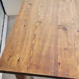 Old rustic farm table, one drawer - 1m30