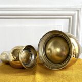 Paire de vases en laiton