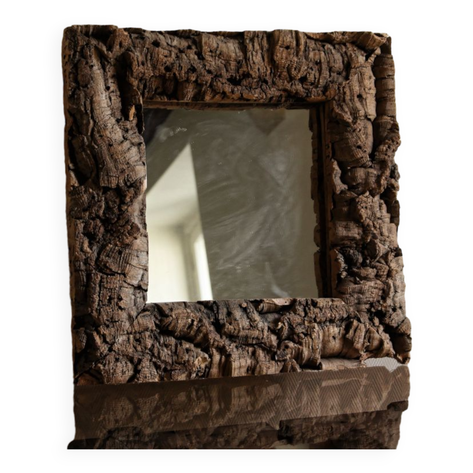 Mirror, natural cork frame
