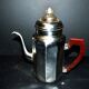 Vintage percolator coffee maker in chrome-plated copper and bakelite 1950 ADB brand