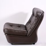 Modular leather sofa by michel cadestin for airborne