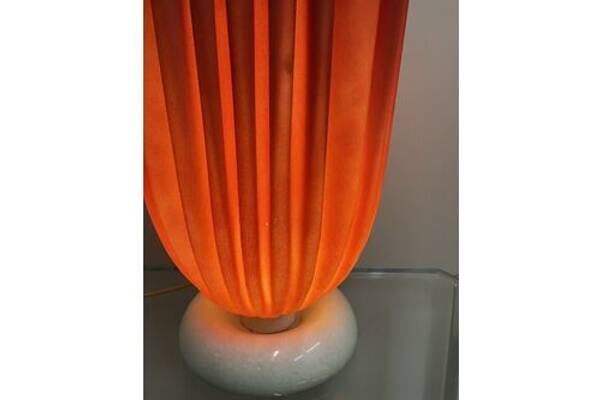 French draped table lamp by Georgia Jacob, 1970s