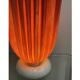 Lampe de table drapée française par Georgia Jacob, années 1970.