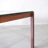 Table basse en palissandre minimaliste danoise, années 1960