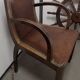 Pair of leather bridge chairs