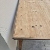 Old rustic farmhouse store table 2 drawers -2m22