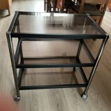 Smoked glass table from the 70s