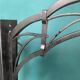 Black Art Nouveau wall lamp