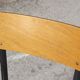 Student desk chair in steel & wood, France 1950s