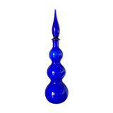 Blue opaline decanter