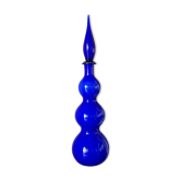 Blue opaline decanter