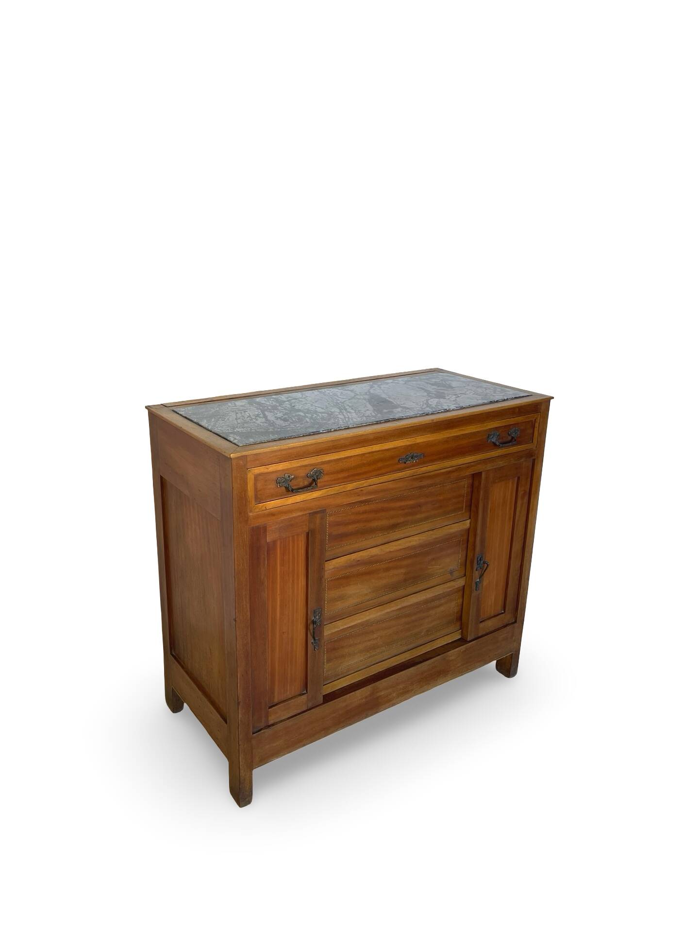 Commode de style Art Déco en bois de cerisier et noyer.