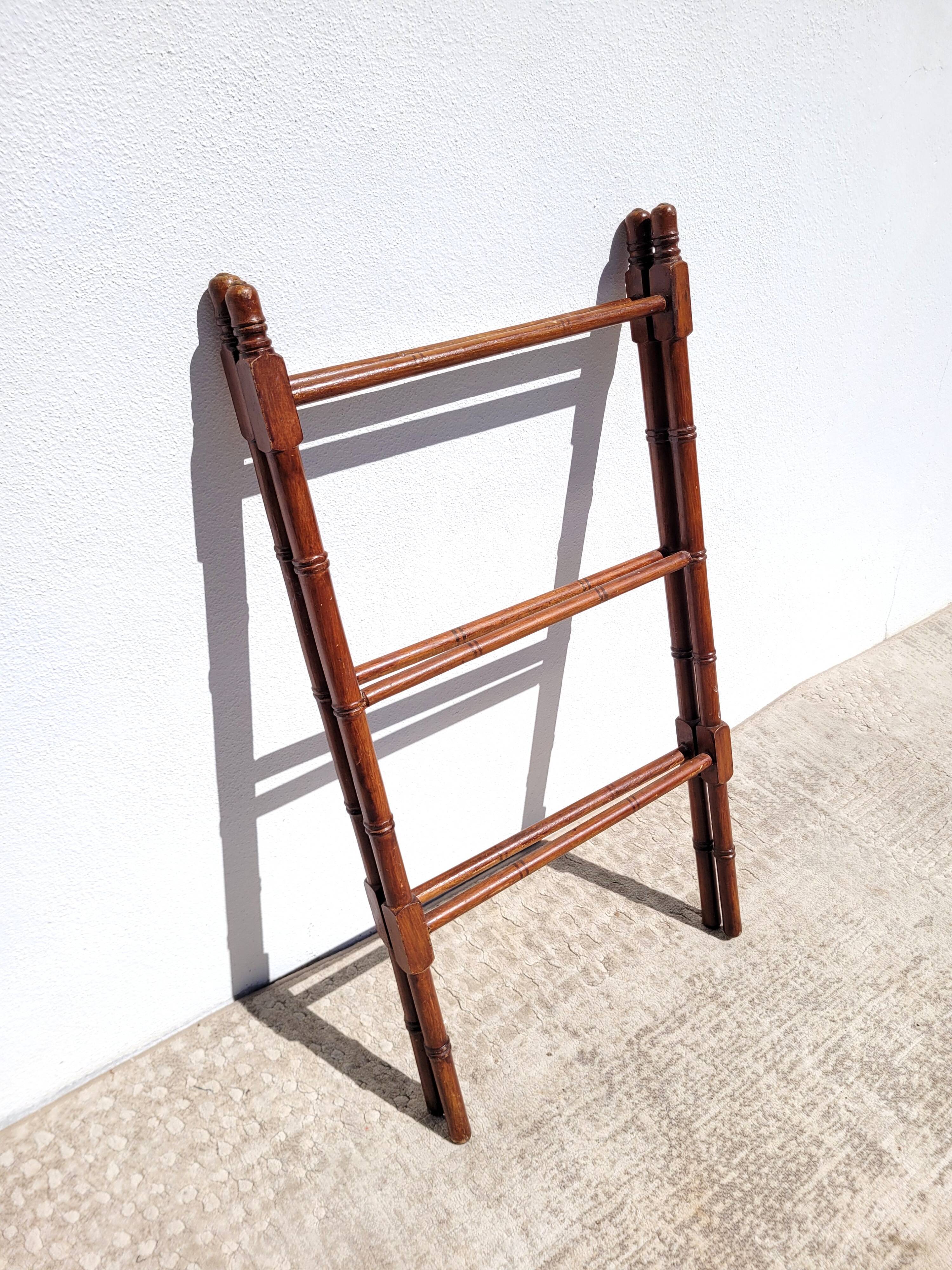 Towel rack old bamboo