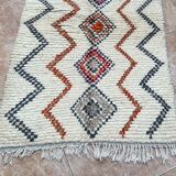 Azilal Moroccan wool rug, handmade: Berber pattern (150 x 96 cm)