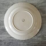 Old Large Round Earthenware Plate from Longwy - Marseille