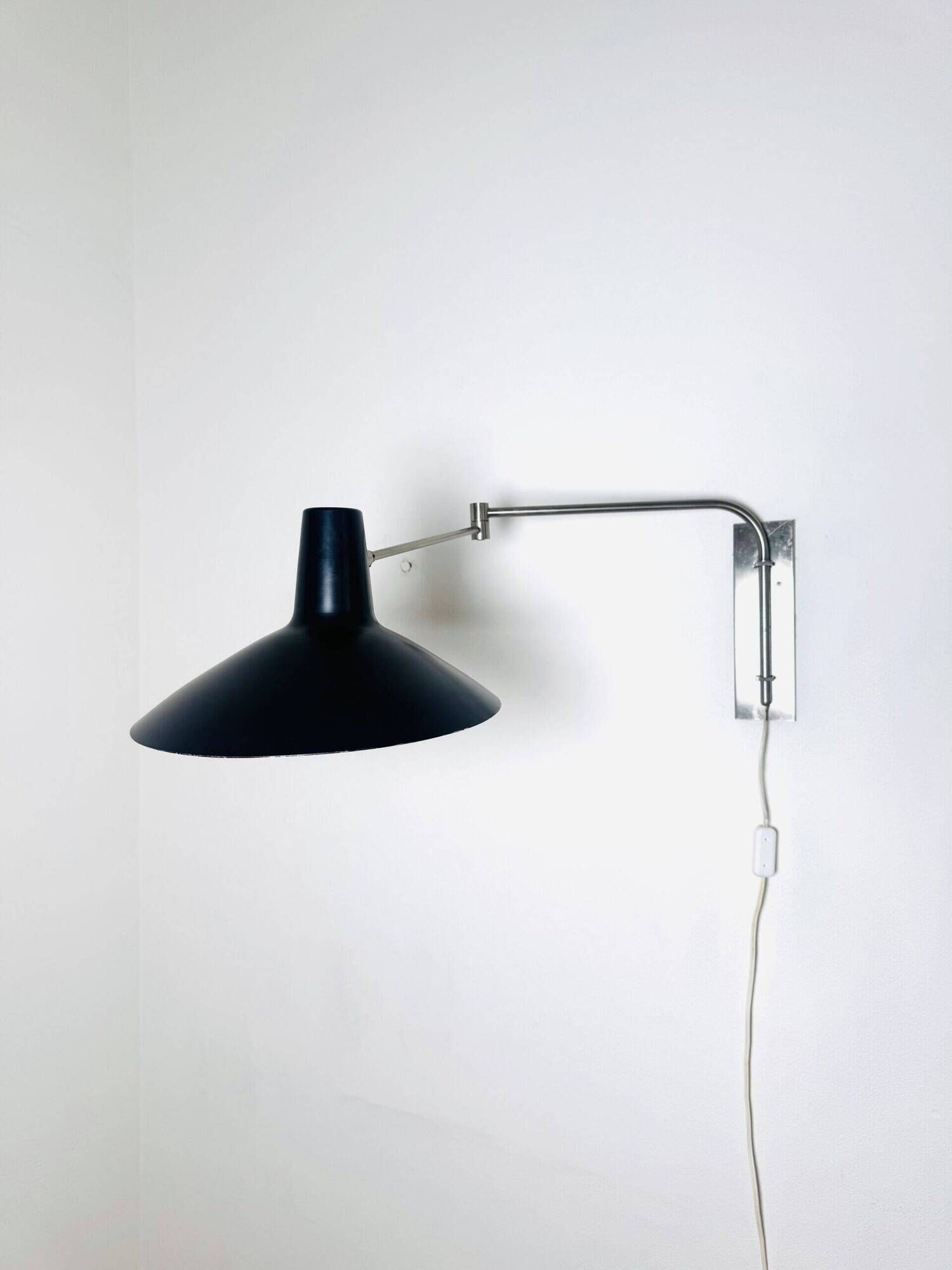 Adjustable Swing-Arm Wall Lamp By Artimeta, The Netherlands 1950S