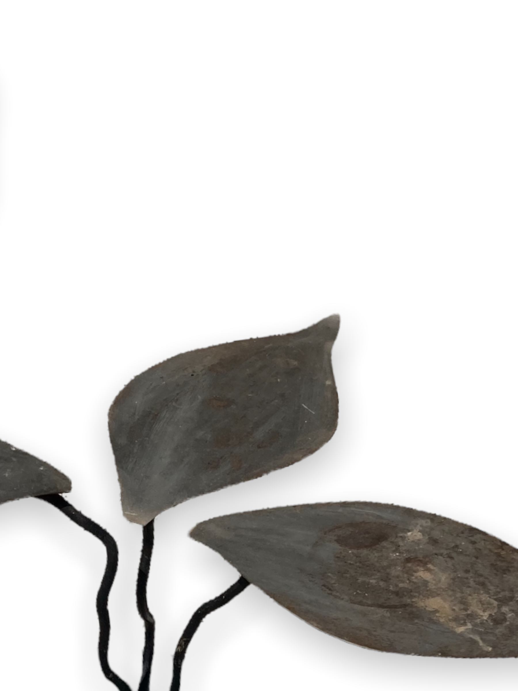 Brushed Metal Garden Table Leaf Patterns