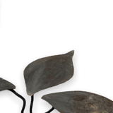 Brushed Metal Garden Table Leaf Patterns