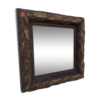 Vintage square mirror