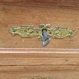 Oak and marble chest of drawers