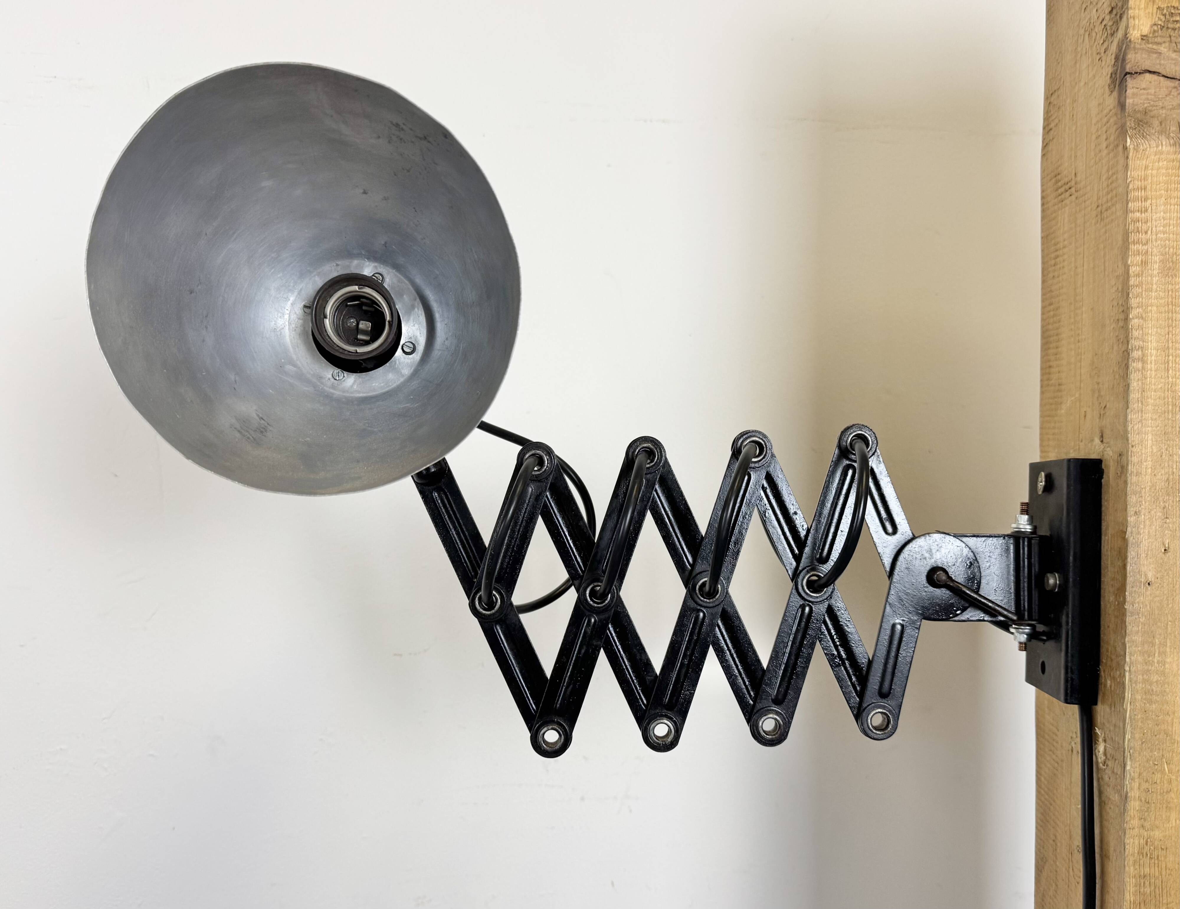 Industrial Midcentury Scissor Wall Lamp, 1950s