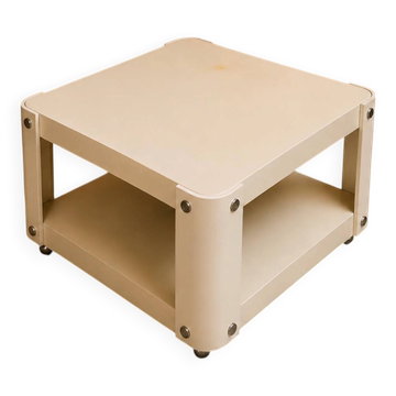 Vintage Space Age coffee table – futuristic 70s design – double pl