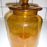 Amber clear glass candy