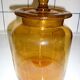 Amber clear glass candy