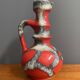 Red fat lava vase by Jopeko model 7201-21