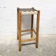 Tabouret de bar bois et corde tressée