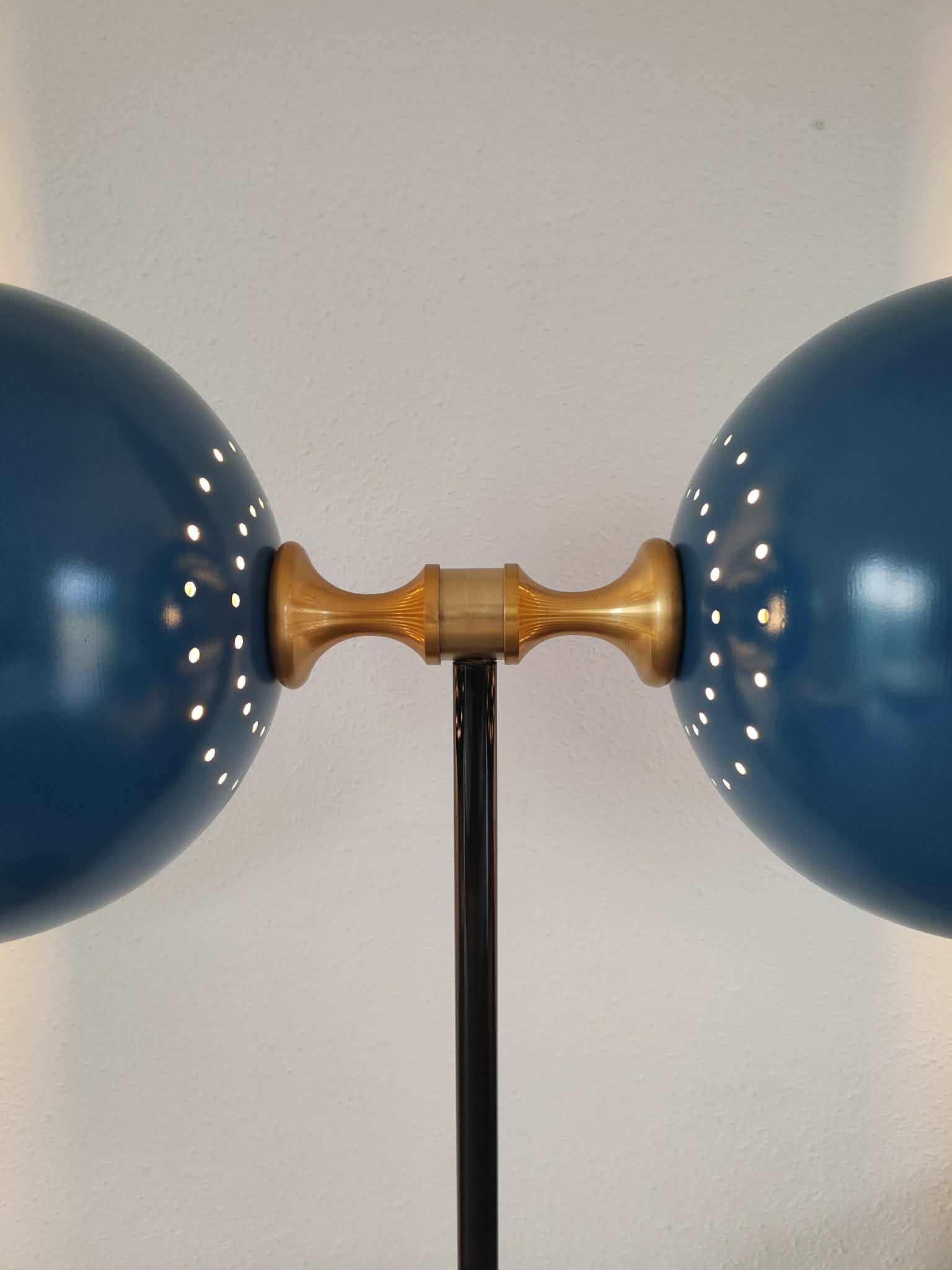 Lampadaire vintage 1980 double éclairage