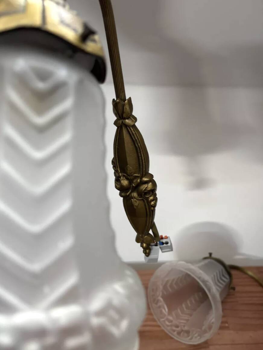 Antique pair of Art Deco wall sconces