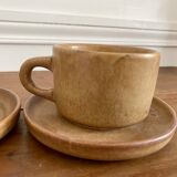Duo of sandstone cups