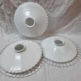 White lace opaline lampshade