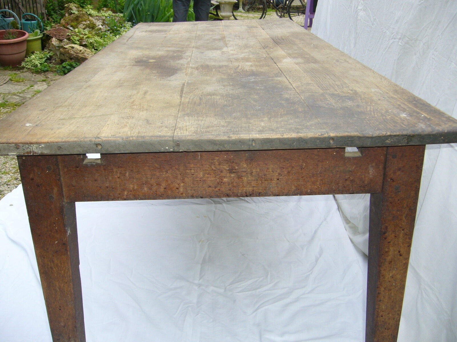 old farm table