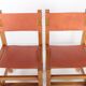 Set de 6 chaises en orme et cuir édition Maison Regain