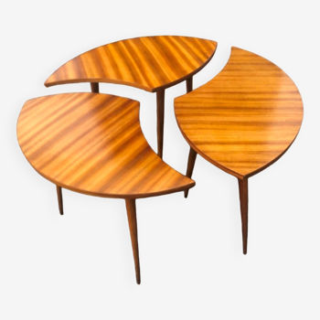 Set of 3 coffee tables, 1950s